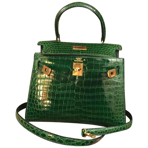 prix sac hermes kelly croco|Hermes green crocodile kelly.